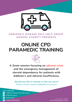 Poster for ADSHG Paramedic Training