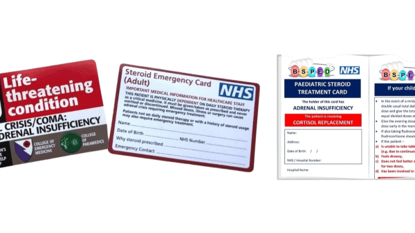 Steroid Emergency Cards